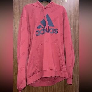 Men’s Adidas Red Sweatshirt Hoodie, Size XL